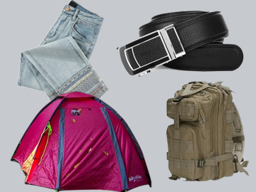 露營房、背包、帆布等